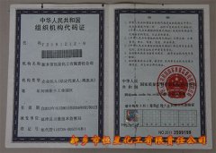 恒星科技组织机构代码证